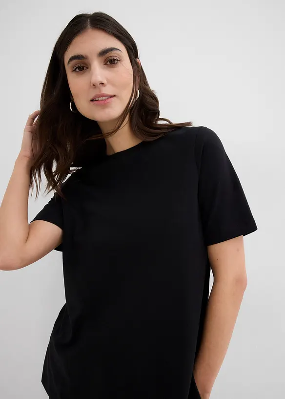 Maglia prémaman / da allattamento in cotone biologico con spacchetti laterali, bonprix