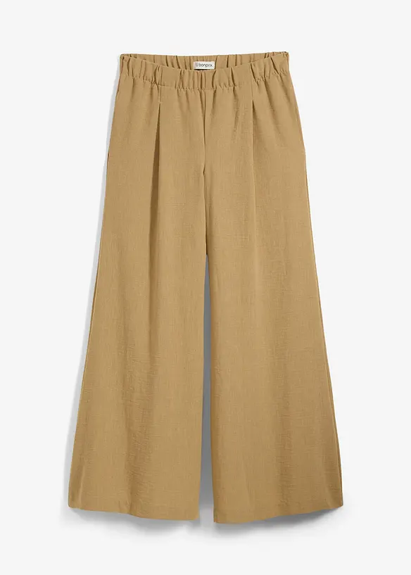 Pantaloni a palazzo con pinces, bonprix