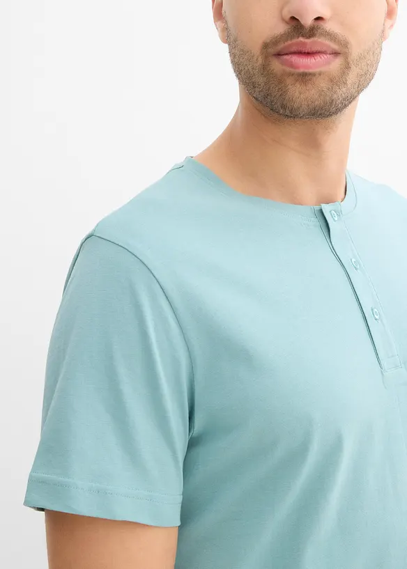 Maglia serafino in puro cotone biologico (pacco da 3), bonprix