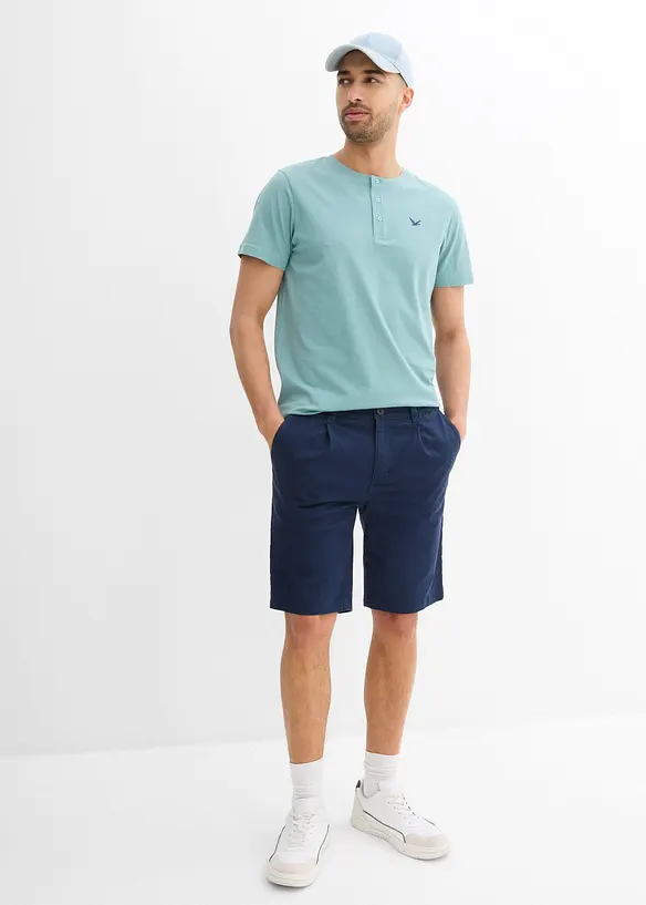 Maglia serafino in puro cotone biologico (pacco da 3), bonprix