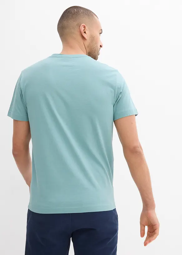 Maglia serafino in puro cotone biologico (pacco da 3), bonprix