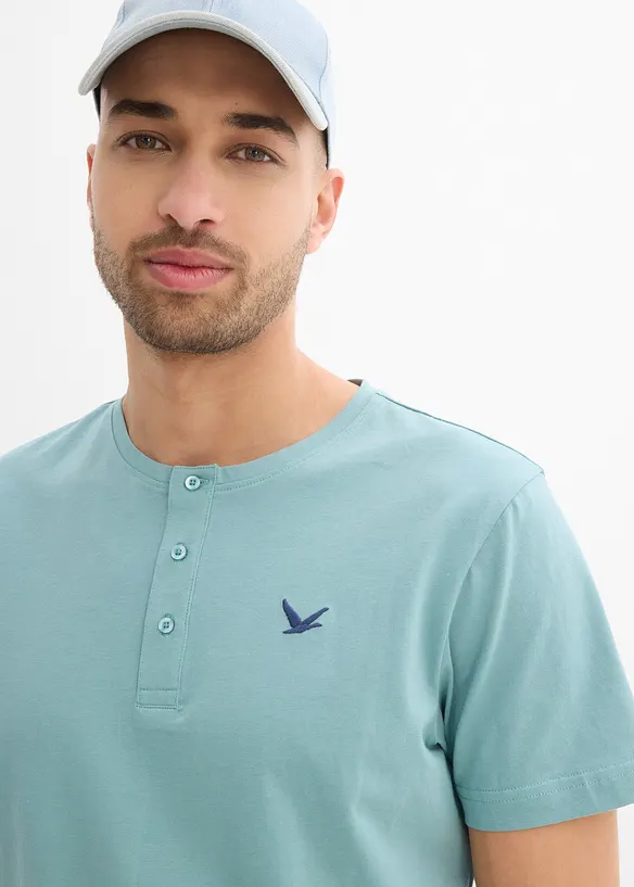 Maglia serafino in puro cotone biologico (pacco da 3), bonprix