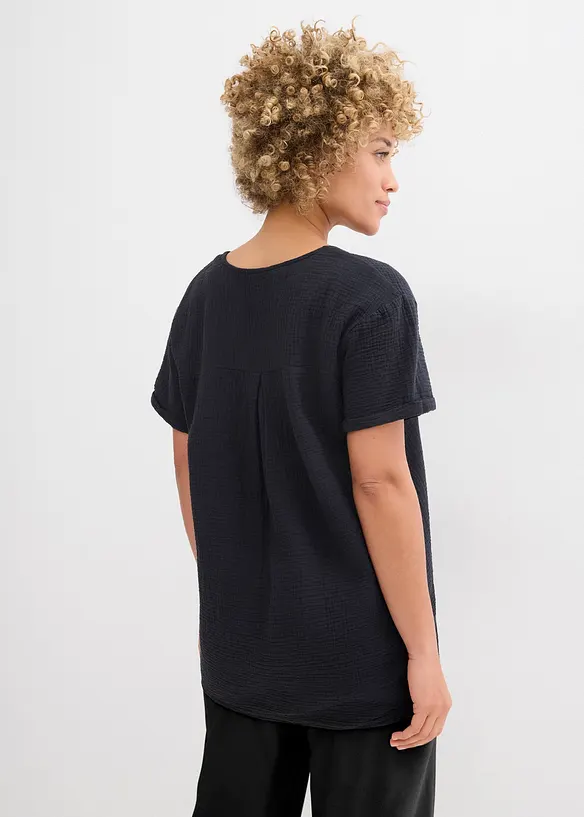 Maglia a tunica in soffice mussola, bonprix