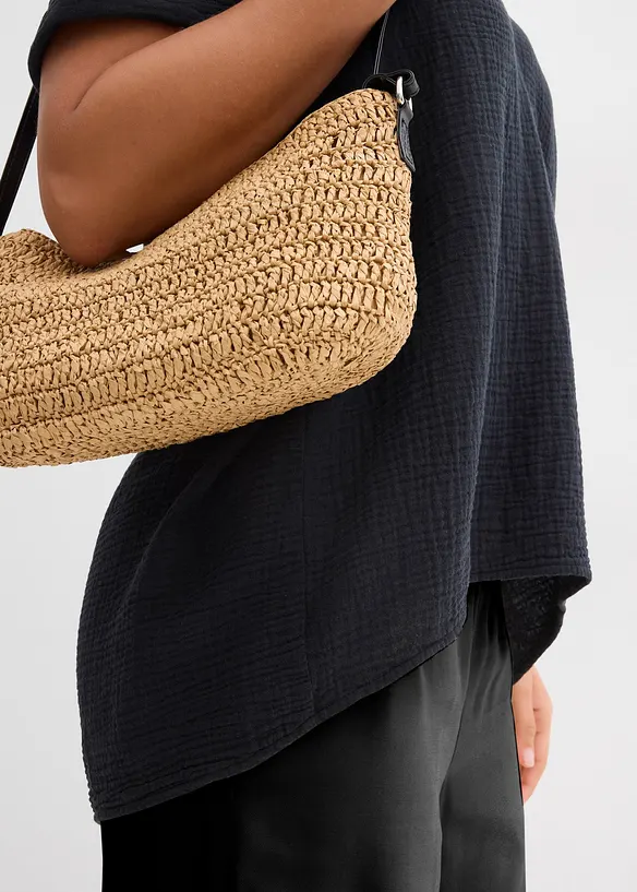 Maglia a tunica in soffice mussola, bonprix