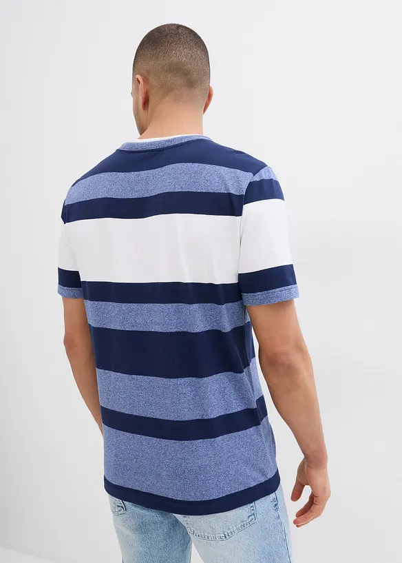 Maglia serafino a maniche corte, bonprix