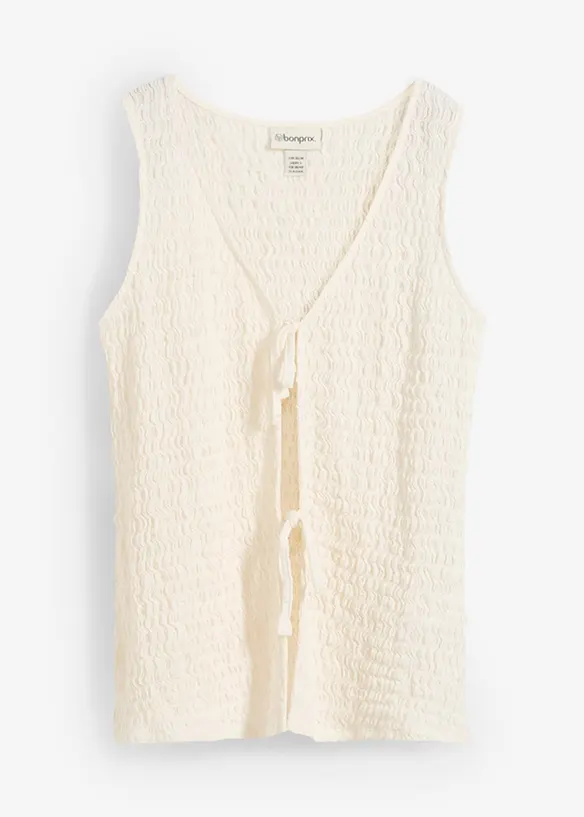 Maglia con laccetti da annodare, bonprix