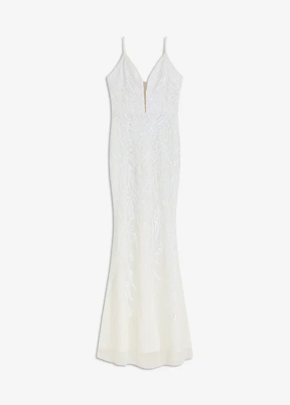 Abito da sposa ricamato con paillettes, bonprix