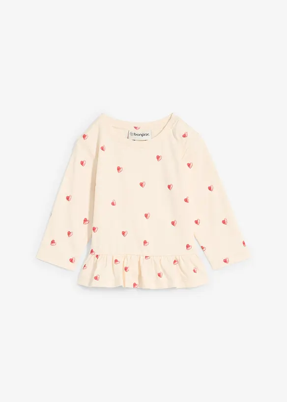 Maglia a maniche lunghe in puro cotone biologico, bonprix