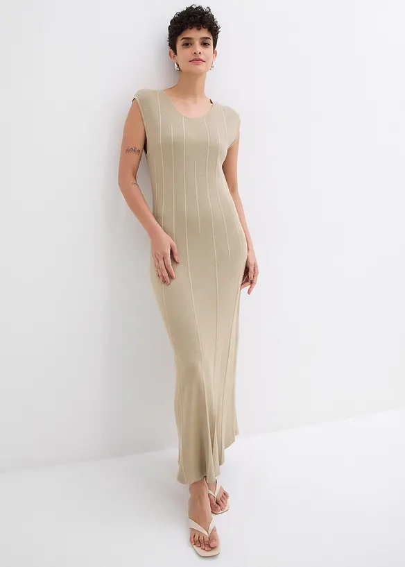 Abito in maglia aderente in misto viscosa, bonprix