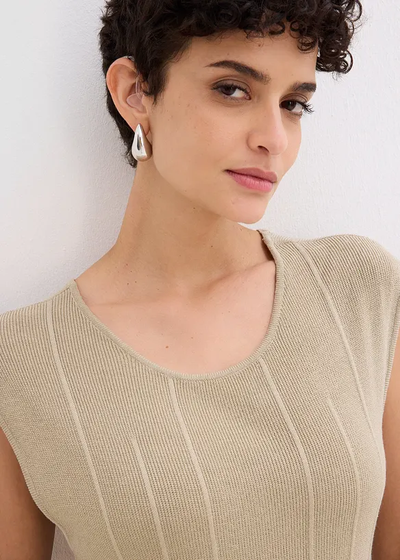 Abito in maglia aderente in misto viscosa, bonprix