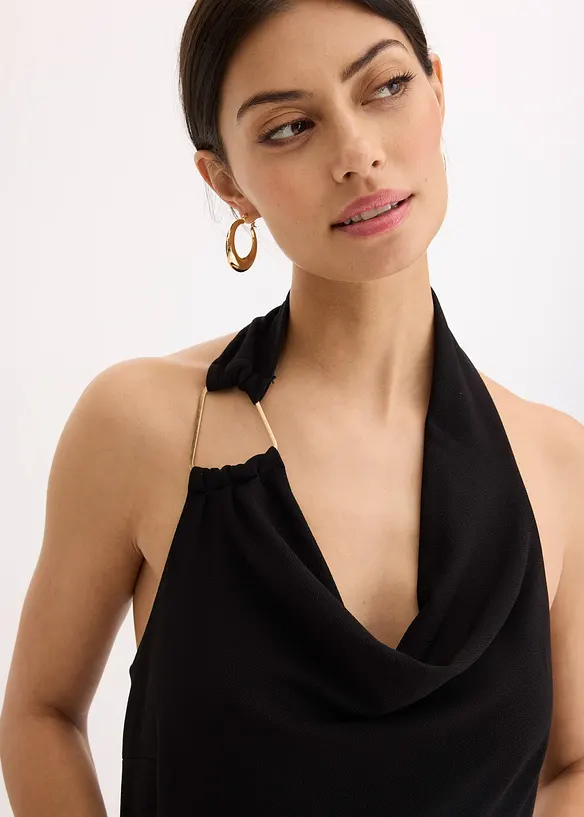 Abito midi con dettaglio in metallo, bonprix