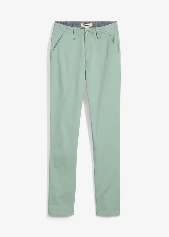 Pantaloni chino in tessuto elasticizzato slim fit, straight, bonprix