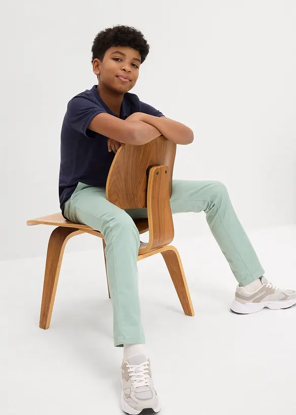 Pantaloni chino in tessuto elasticizzato slim fit, straight, bonprix