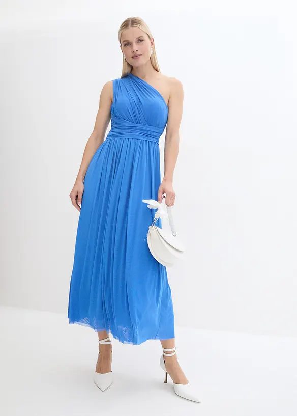 Abito lungo in mesh indossabile in vari modi, bonprix