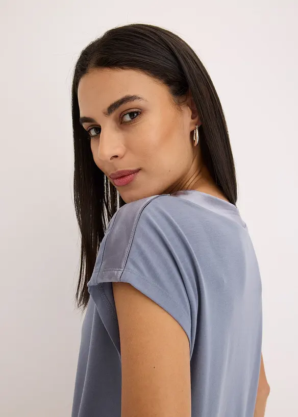 Maglia con dettaglio in satin, bonprix