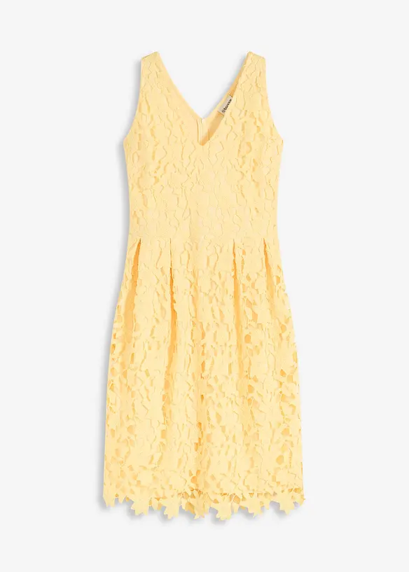 Abito in pizzo con inserto all'uncinetto, bonprix