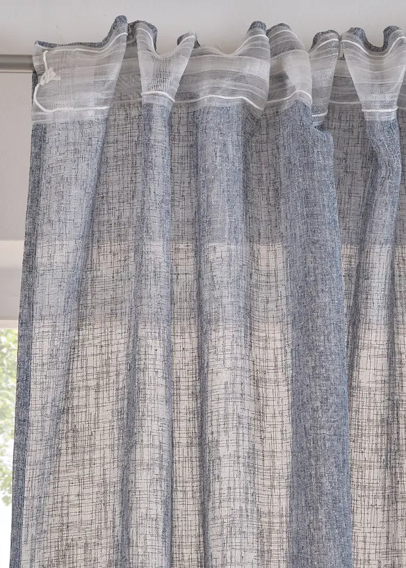 Tenda trasparente effetto lino (pacco da 1), bonprix