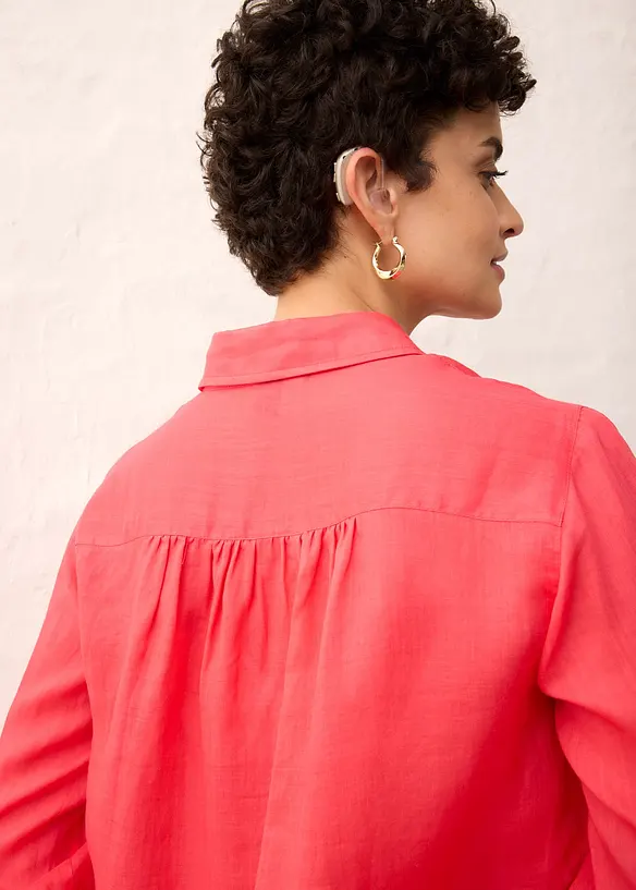 Camicia larga in ramiè, bonprix