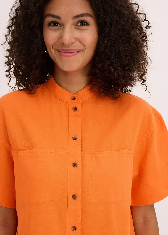 Camicia in misto viscosa fine, bonprix