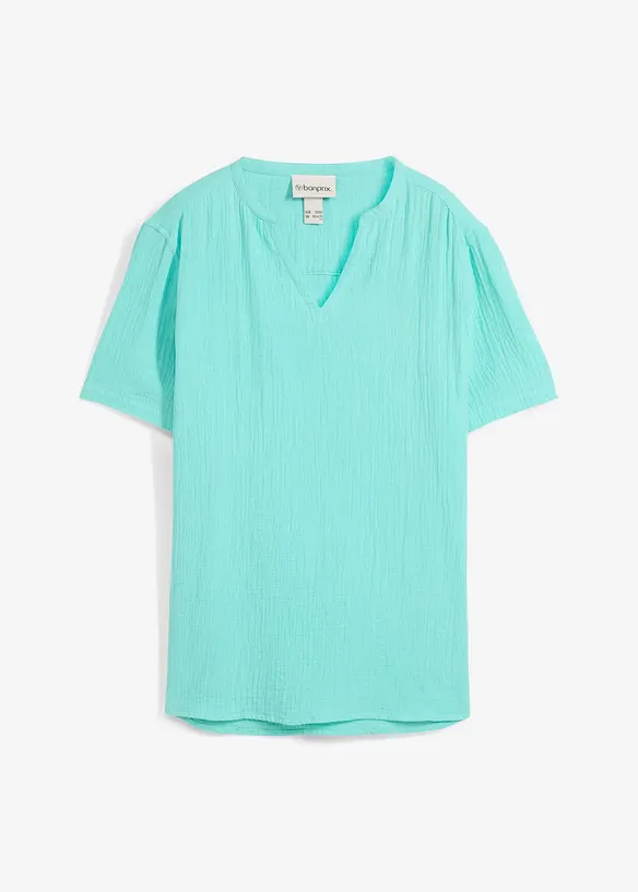Camicia a maniche corte in mussola leggera, bonprix