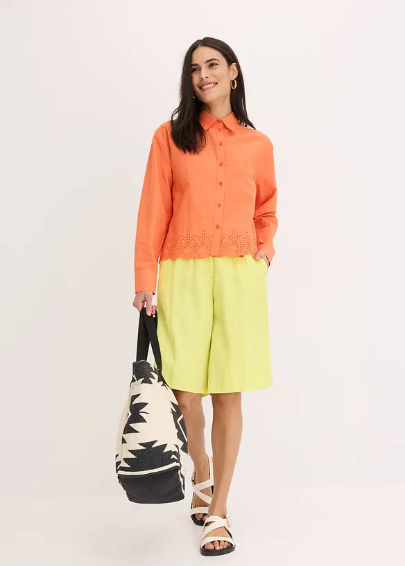 Bermuda in morbido misto viscosa, bonprix