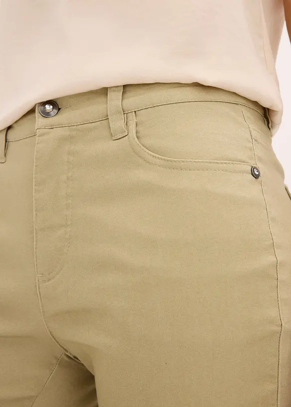 Pantaloni elasticizzati con ricami traforati, bonprix