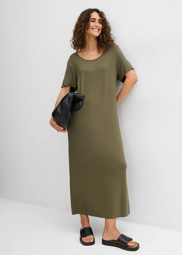 Abito in jersey di misto viscosa fluente, bonprix