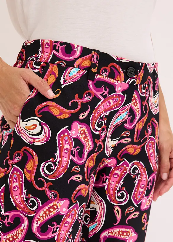 Pantaloni elasticizzati cropped, bonprix