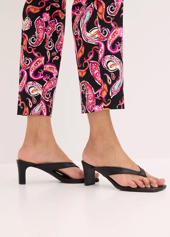 Pantaloni elasticizzati cropped, bonprix