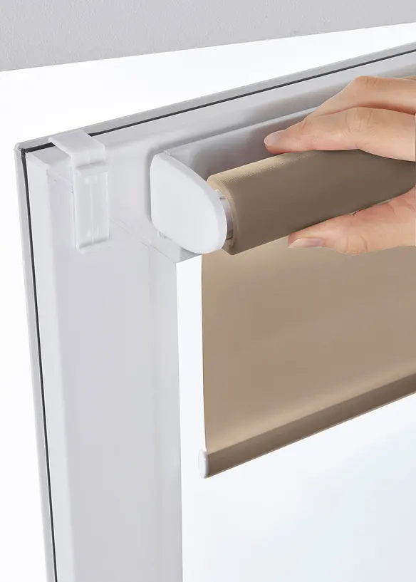 Tenda a rullo filtrante in tinta unita senza catenella, bonprix