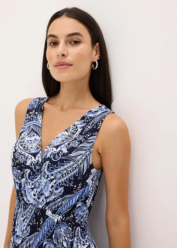 Abito lungo in misto viscosa morbido, bonprix