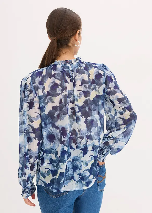 Camicetta in chiffon fantasia, bonprix
