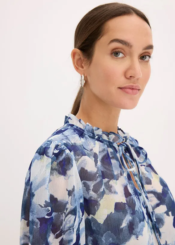 Camicetta in chiffon fantasia, bonprix
