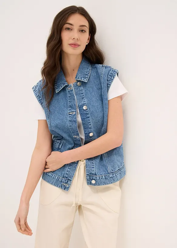 Gilet in jeans, bonprix