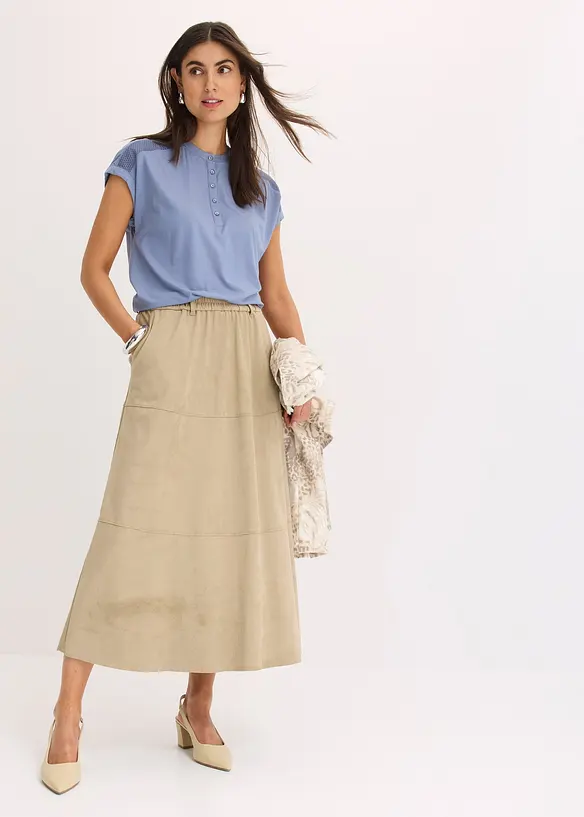 Maglia con pizzo, bonprix