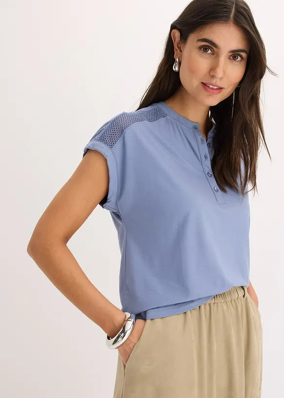 Maglia con pizzo, bonprix
