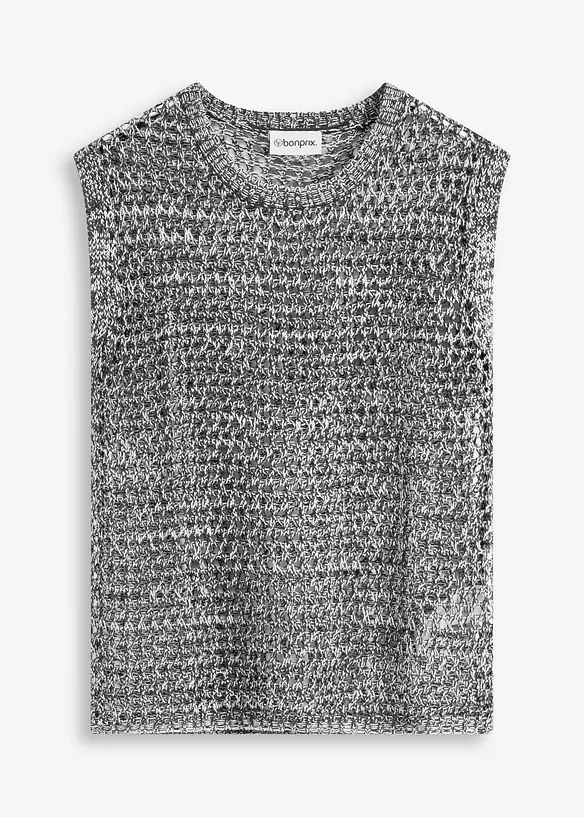 Top in filato a fettuccia, bonprix