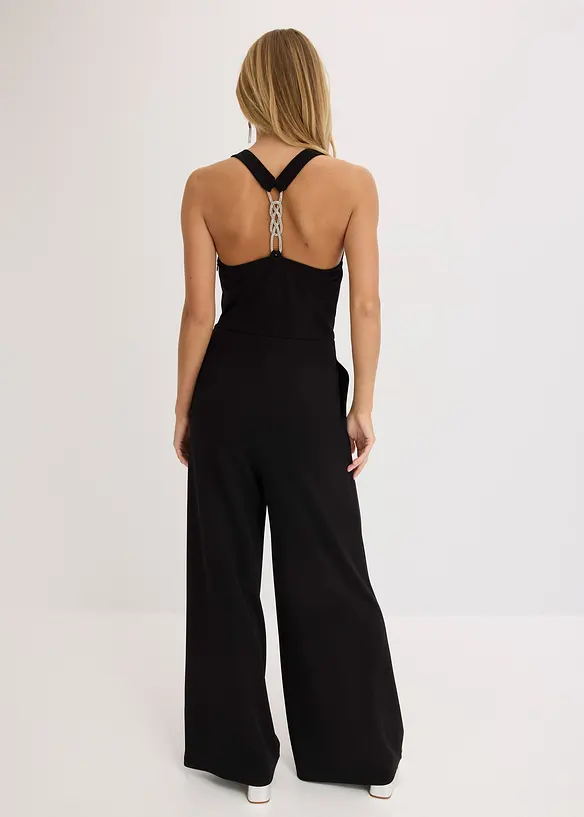 Tuta elegante con scollatura a cascata, bonprix