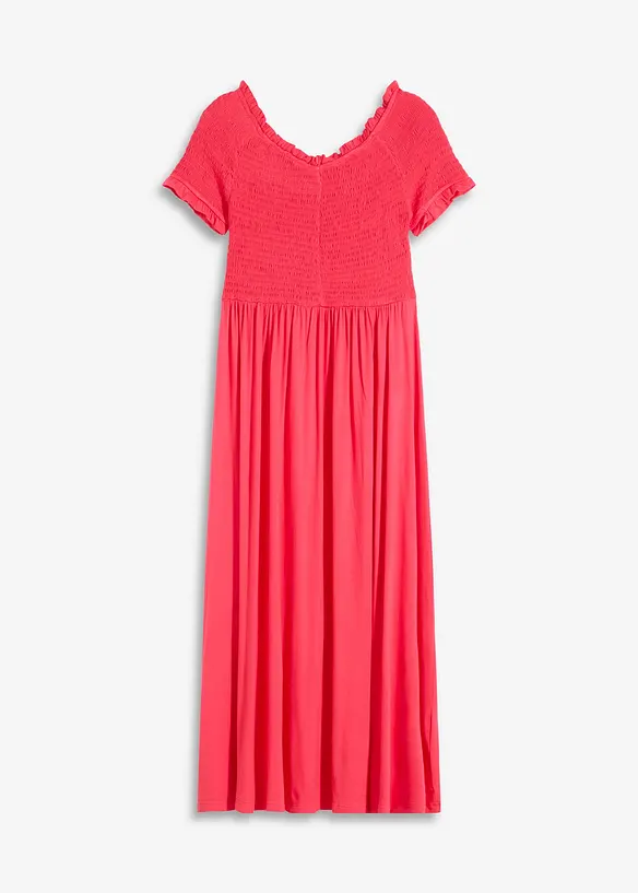 Abito midi con lavorazione a punto smock, bonprix