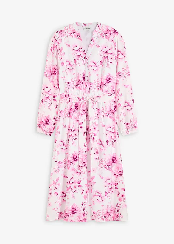 Abito midi in misto viscosa fluente, bonprix