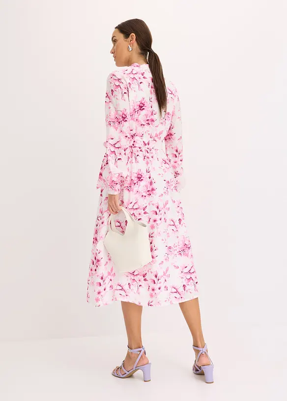 Abito midi in misto viscosa fluente, bonprix