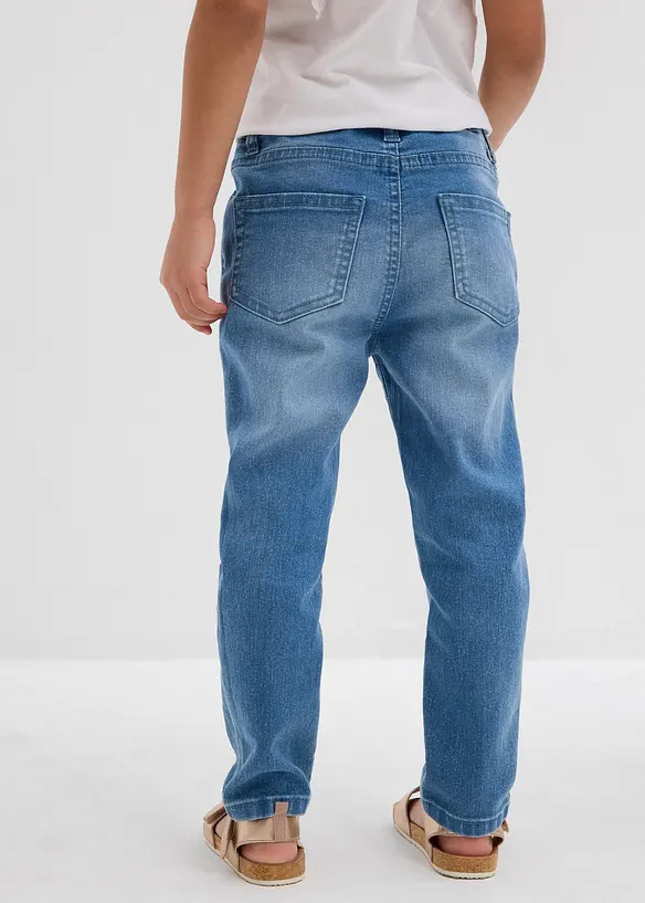 Jeans elasticizzati tapered, vita media, bonprix