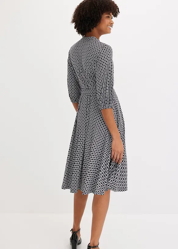Abito di jersey con cintura da annodare, bonprix