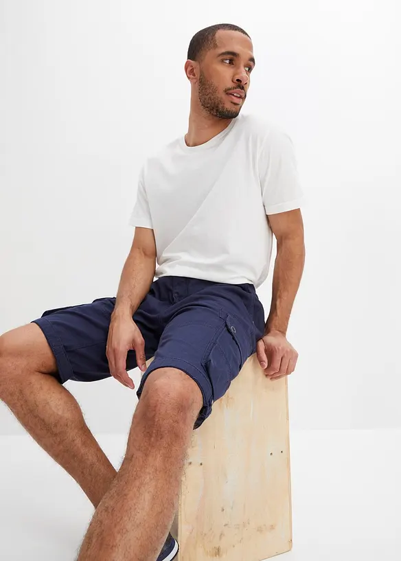 Bermuda cargo in puro cotone, regular fit, bonprix