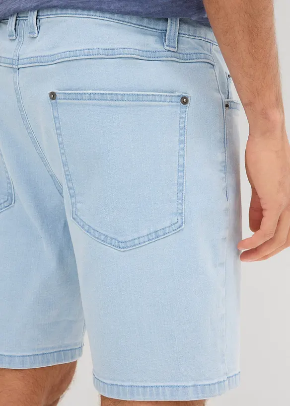 Bermuda di jeans larghi elasticizzati, loose fit, bonprix