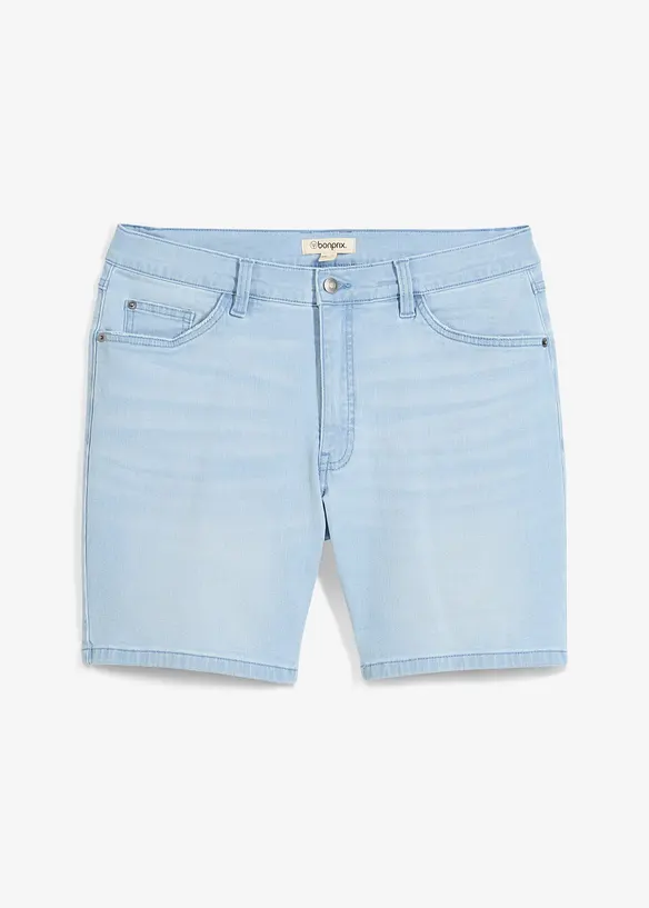 Bermuda di jeans larghi elasticizzati, loose fit, bonprix