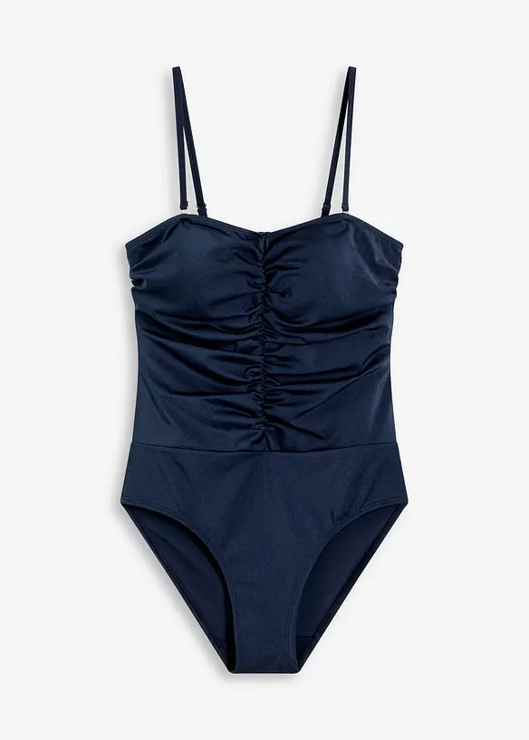 Costume intero in materiale lucido con effetto modellante medio, bonprix