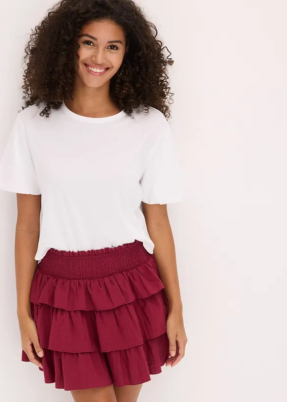 Minigonna in puro cotone, bonprix
