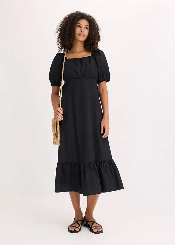 Abito midi in puro cotone biologico, bonprix