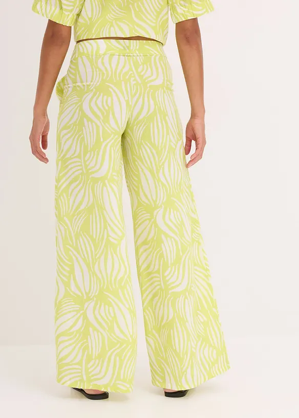 Pantaloni a palazzo con cinta comoda, bonprix
